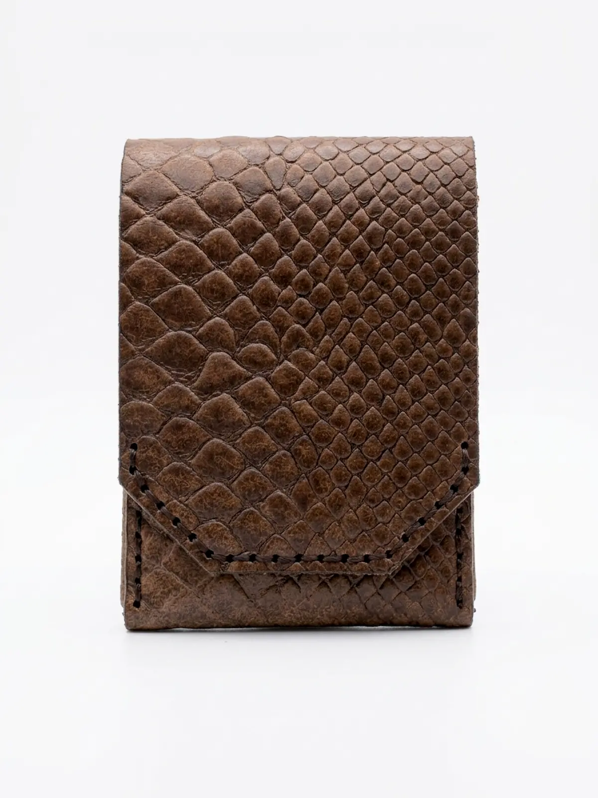 The Edge Wallet – 100% Genuine Leather-Cognac Brown