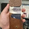 The Edge Wallet – 100% Genuine Leather-Cognac Brown - Image 4