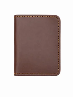محفظة كروت جلد طبيعي - Vertex Leather